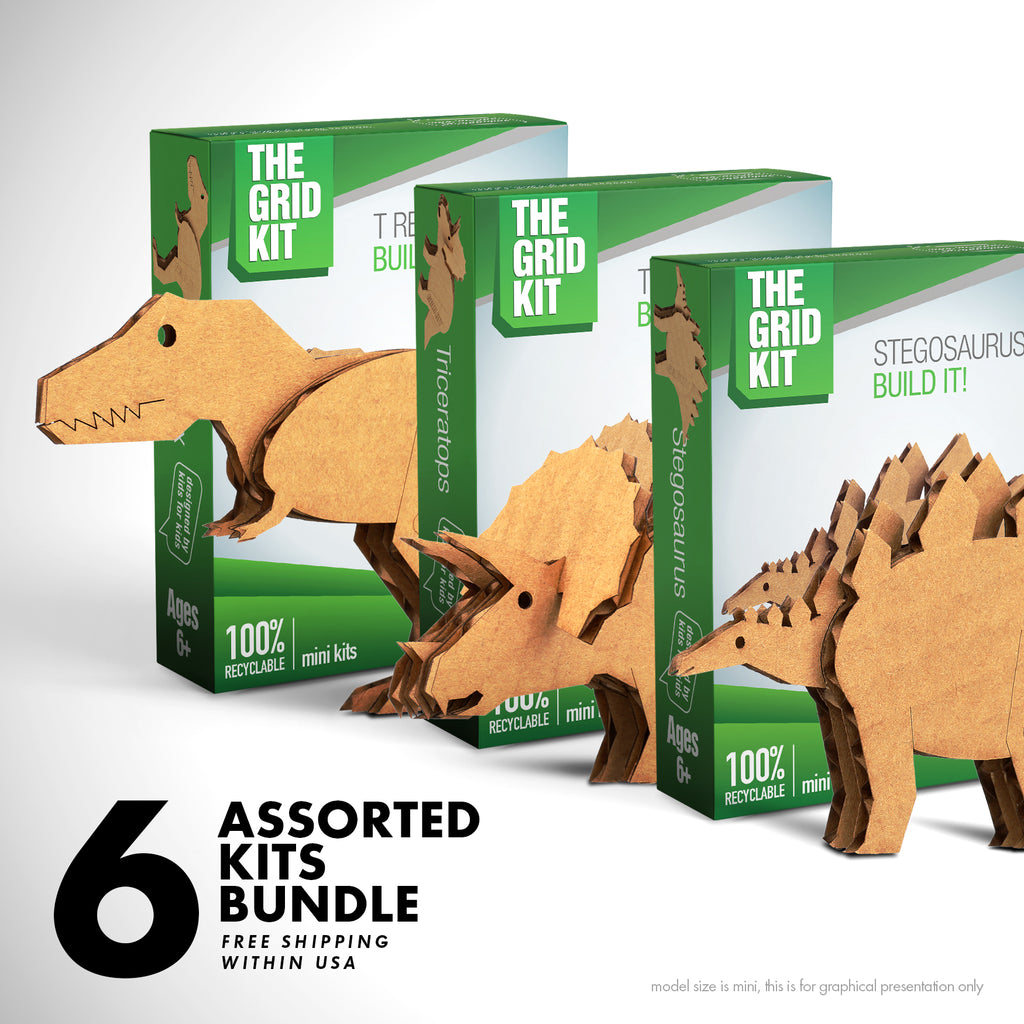 6 Assorted Kits Bundle Dino Pack + Jungle Pack